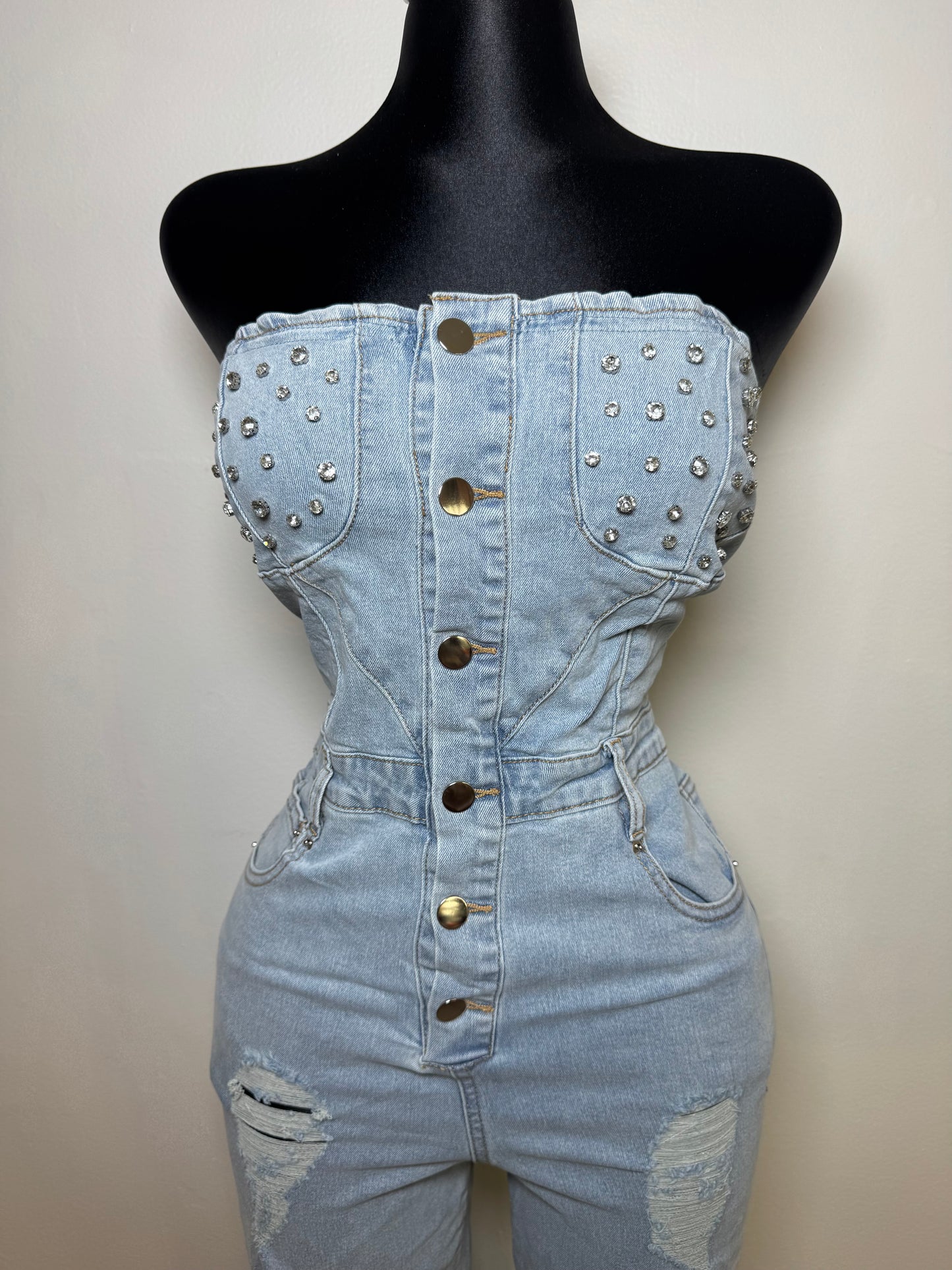 Sexy Denim Jumpsuit
