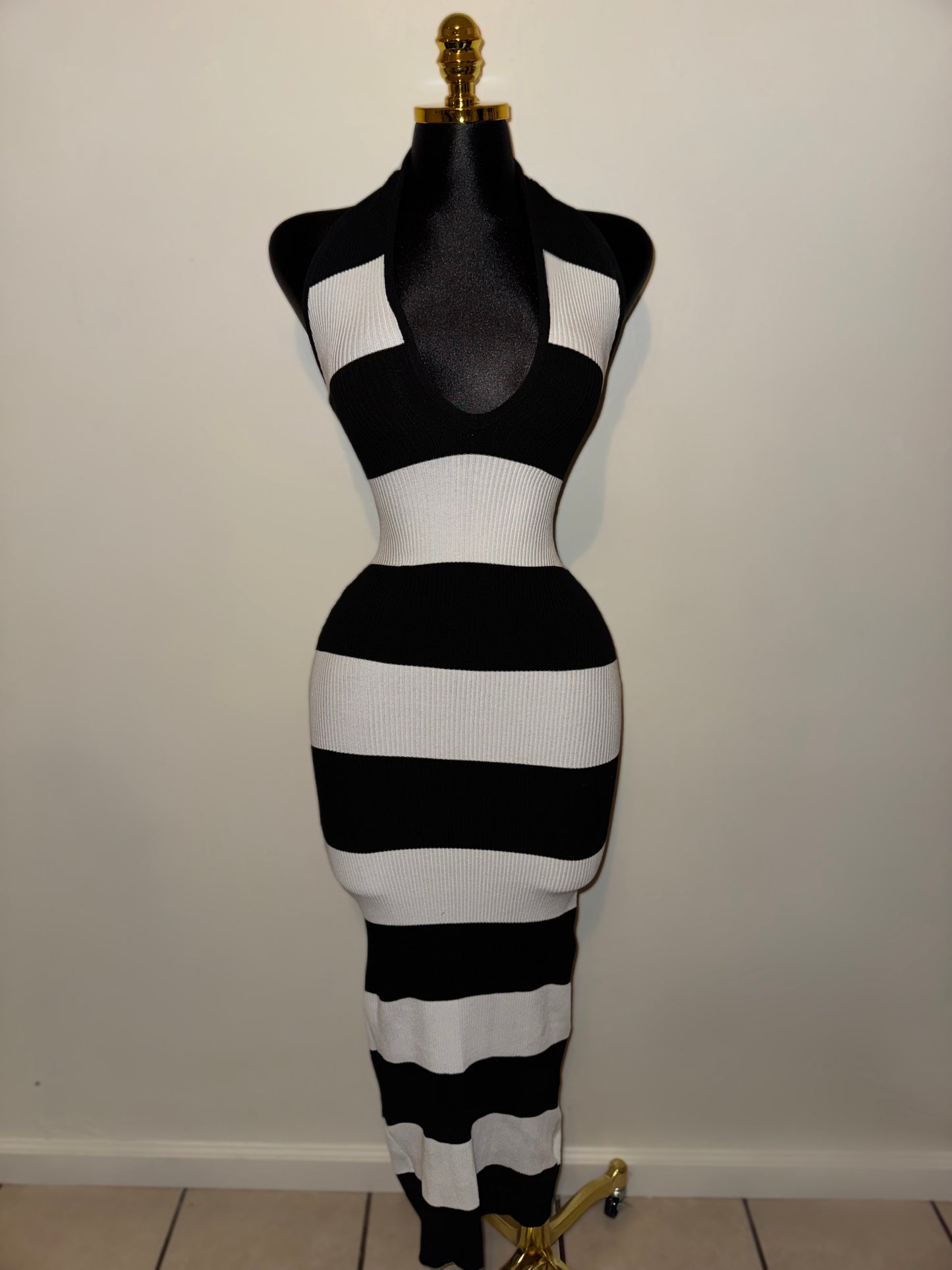 Black & White Stripe Dress