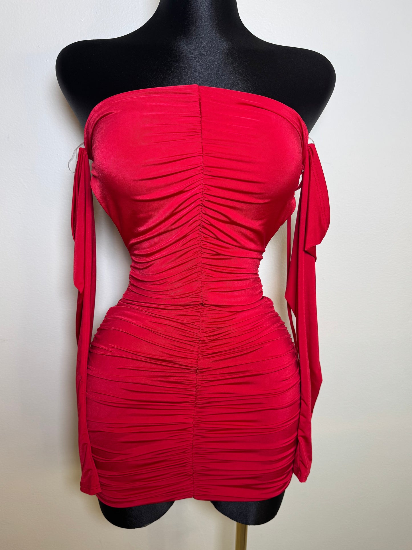 Red Off The Shoulder Dress
