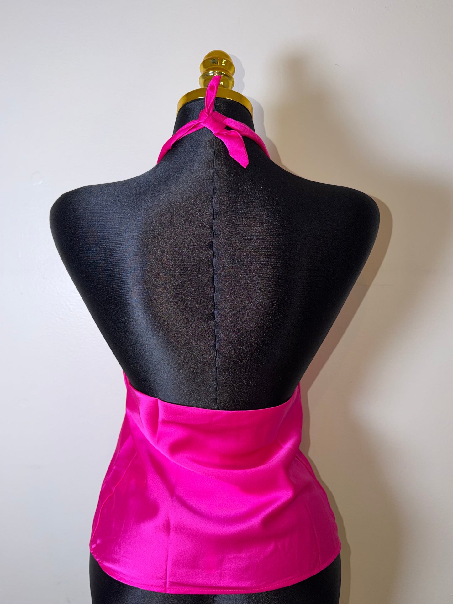 Fuchsia Satin Top