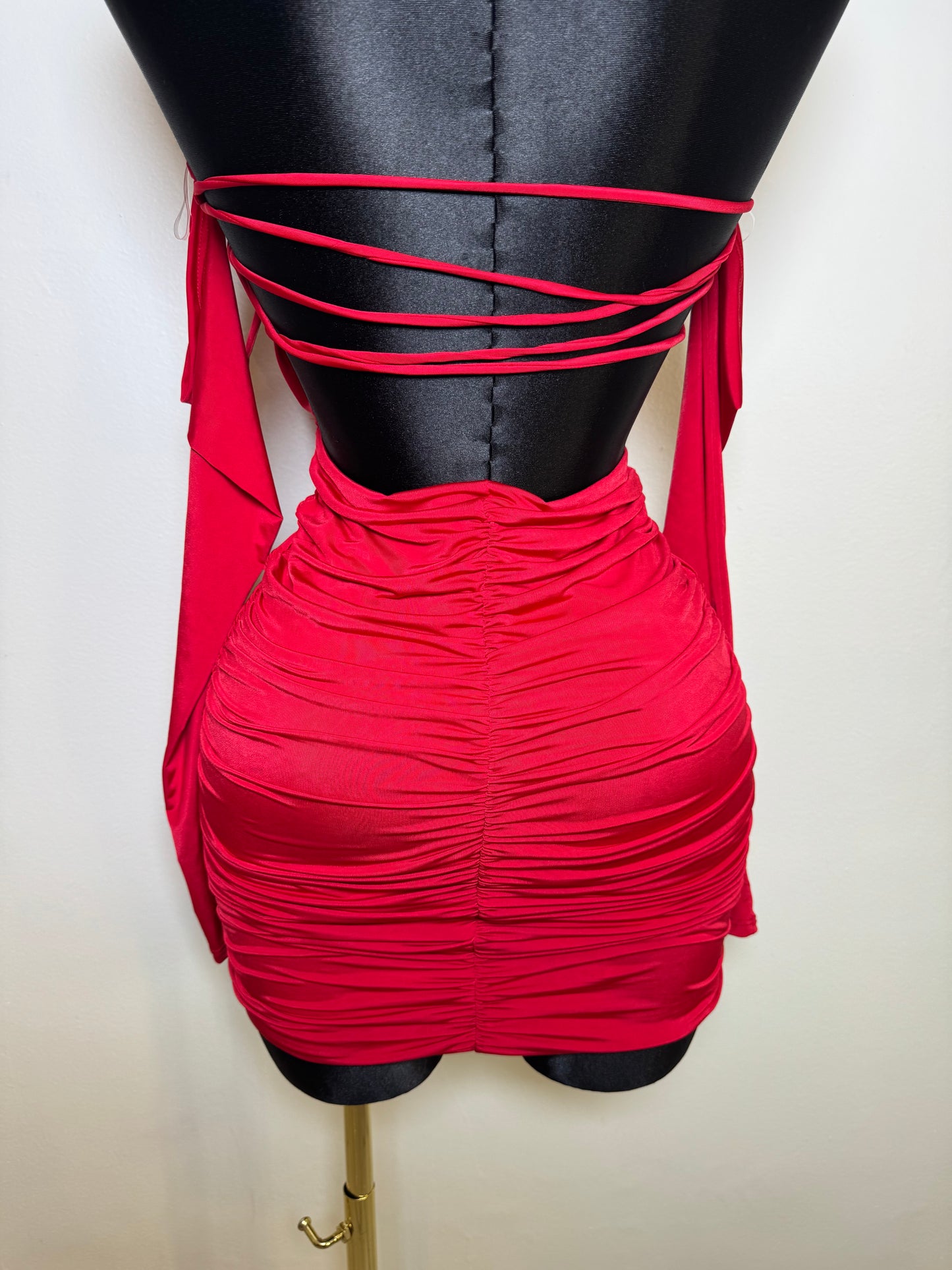 Red Off The Shoulder Dress