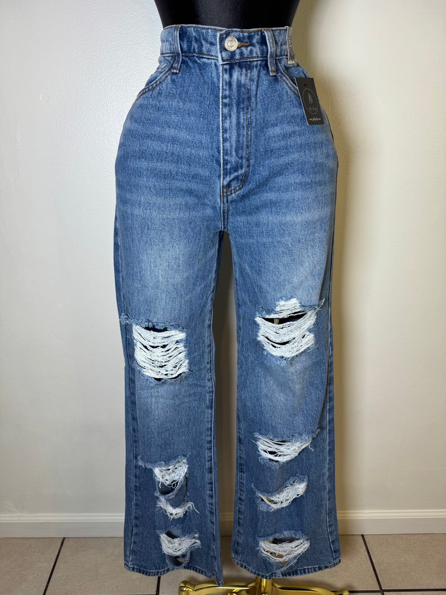 High Rise Wide Leg Jeans
