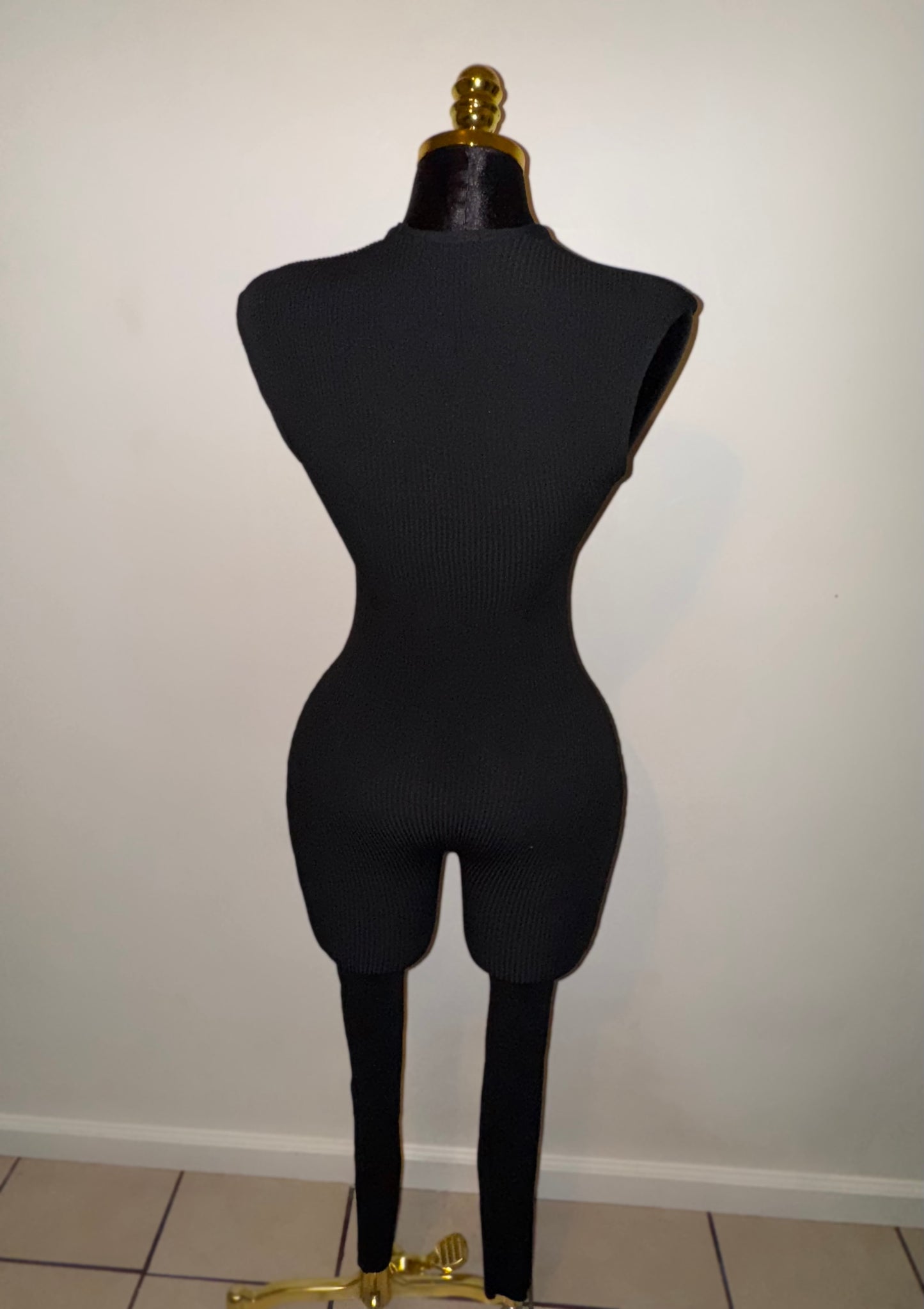 Black V Neck Jumpsuit