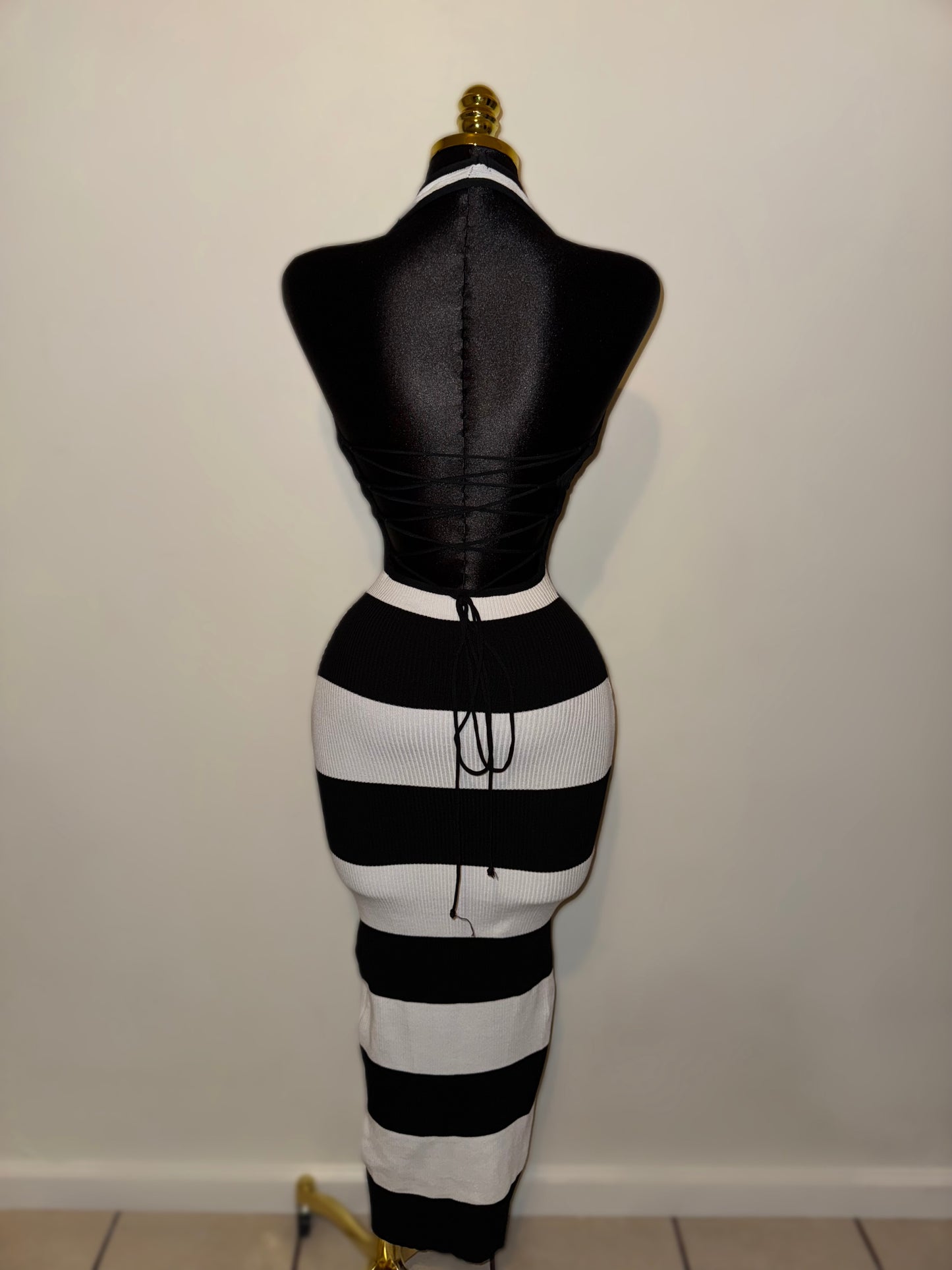 Black & White Stripe Dress