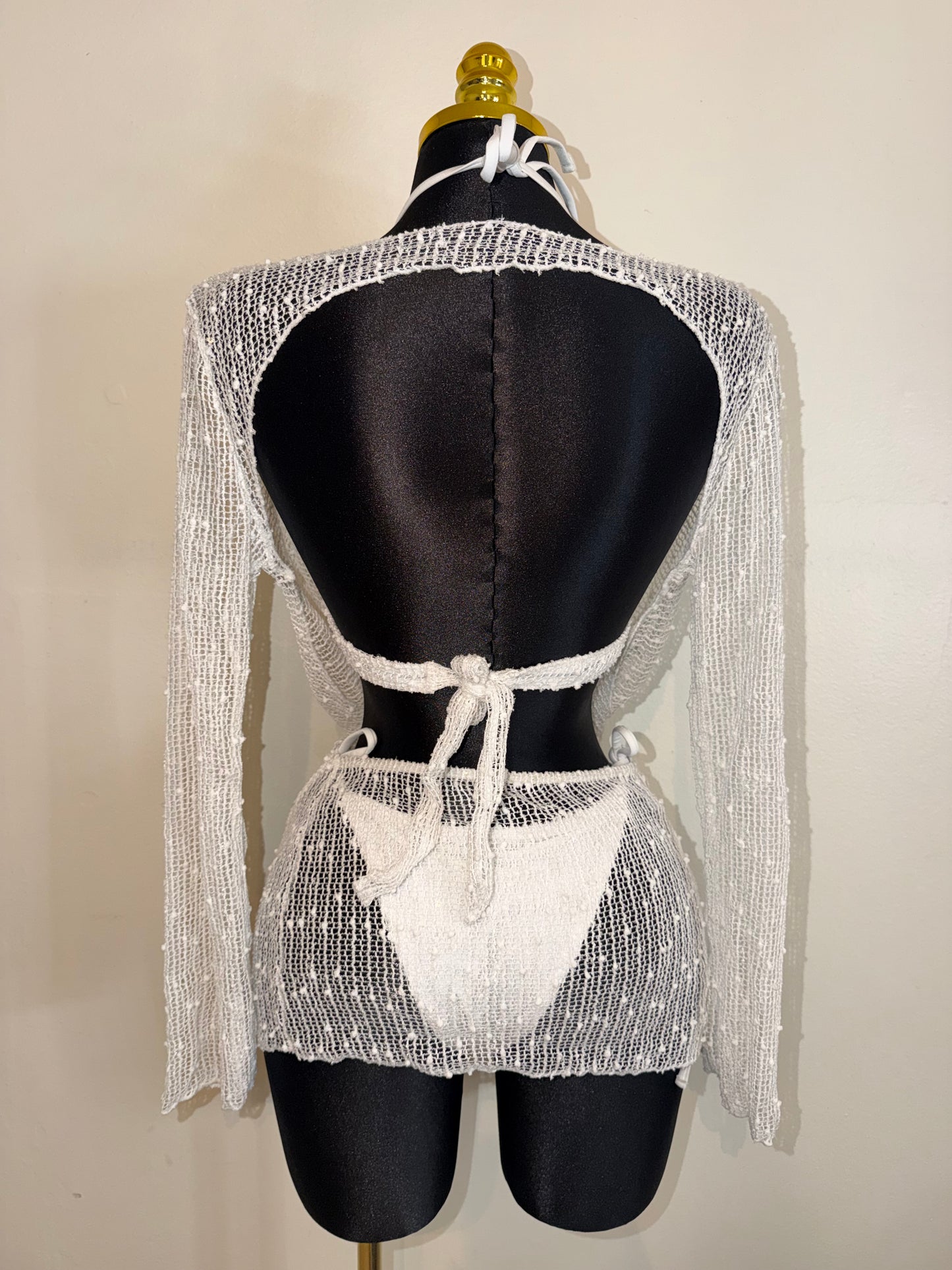 White 3pc Bikini Set